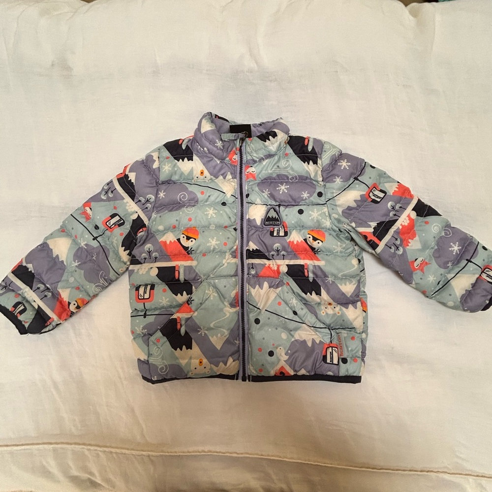 Burton Kids Puffer Jacket - Blue and Purple